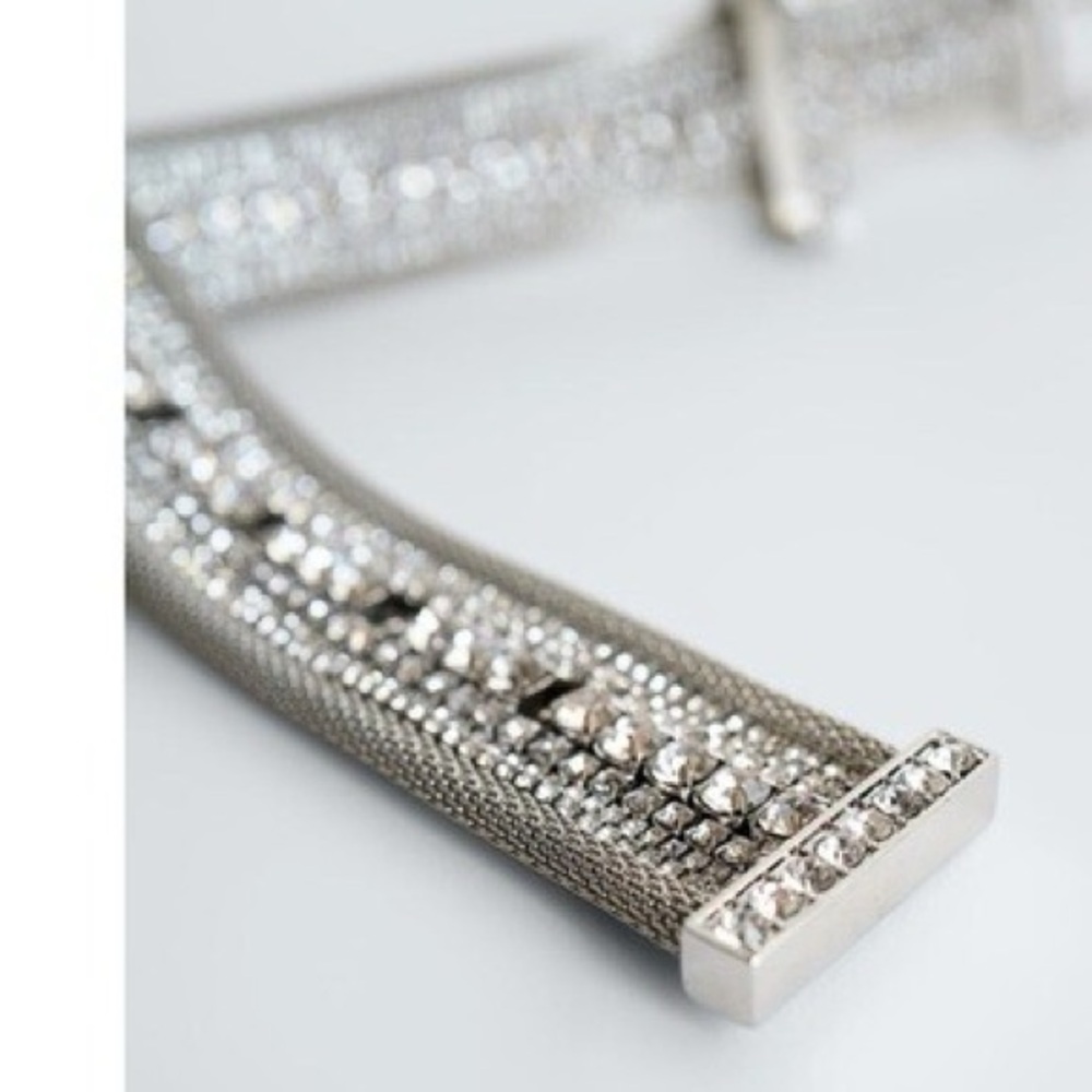 ZARA metallic and brass glass RHINESTONE jewel belt size 85
REF. 4319/206 - Picture 5 of 7